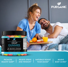 Load image into Gallery viewer, Purganic Sugar Gummy Bears for Stress & Relaxation – 2,500,000 - 100ct