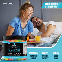 Load image into Gallery viewer, Purganic Sugar Gummy Bears for Stress & Relaxation – 950000 - 100ct