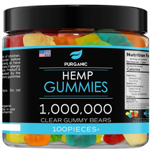 Load image into Gallery viewer, Purganic Gummies for Stress &amp; Relaxation – 1,000,000 - 100ct
