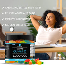 Load image into Gallery viewer, Purganic Gummies for Stress &amp; Relaxation – 1,000,000 - 100ct
