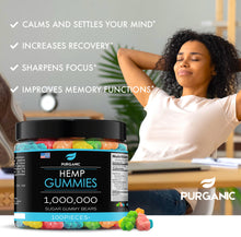 Load image into Gallery viewer, Purganic Sugar Gummy Bears for Stress &amp; Relaxation – 1,000,000 - 100ct
