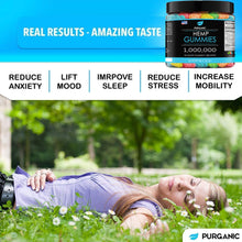 Load image into Gallery viewer, Purganic Sugar Gummy Bears for Stress &amp; Relaxation – 1,000,000 - 100ct
